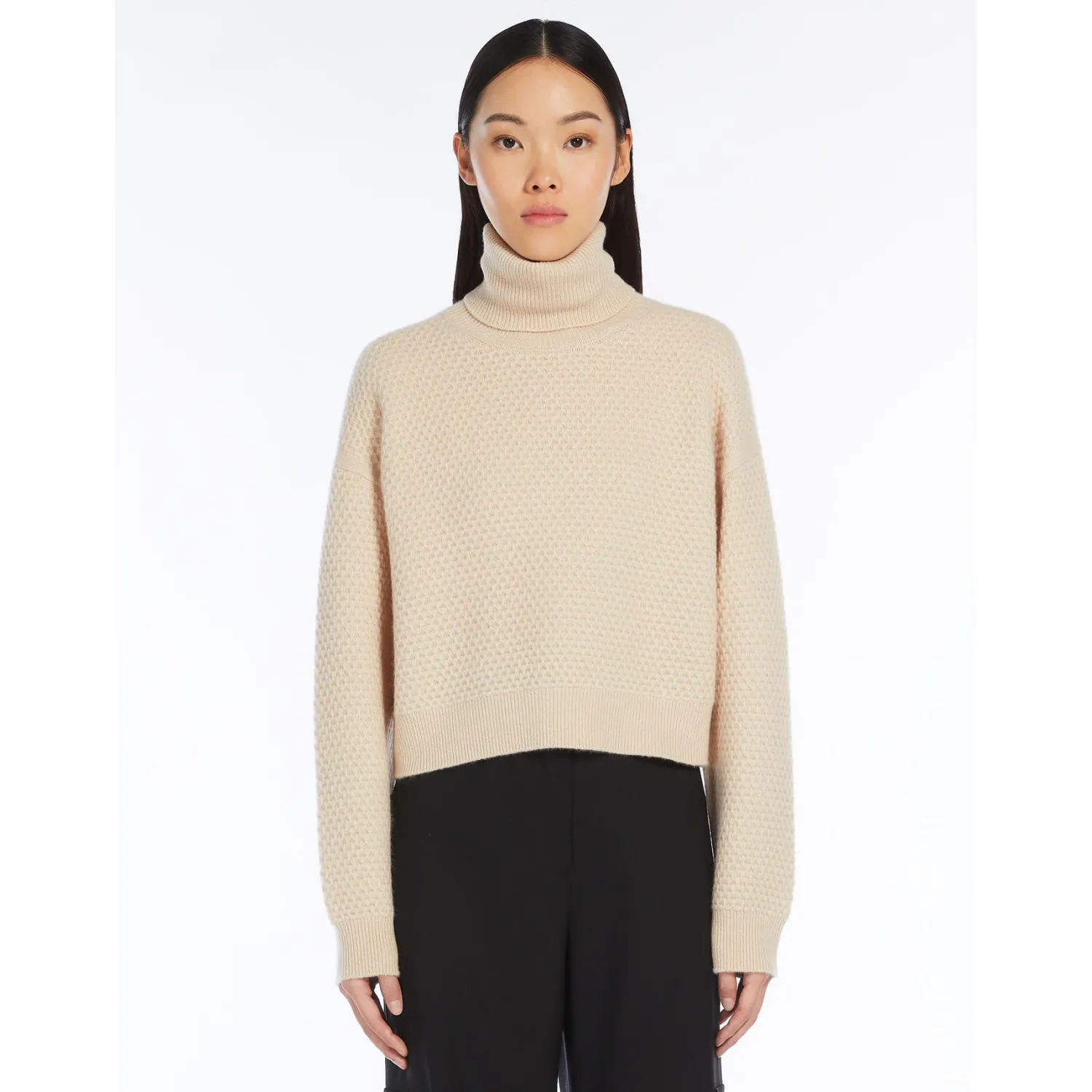 New Maglia Cropped in Puro Cachemire / Donna Maglieria