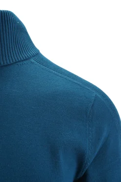 Hot Maglia Dolcevita con Dettagli a Costine / Uomo Maglieria