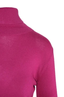 Outlet Maglia Dolcevita con Dettaglio Bottoni / Donna Maglieria