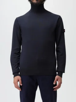 Maglia Dolcevita con Logo / Blu Uomo Maglieria