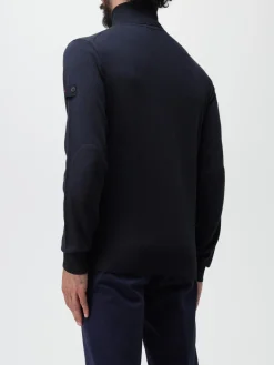 Maglia Dolcevita con Logo / Blu Uomo Maglieria