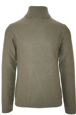 Sale Maglia Dolcevita con Tramatura / Uomo Maglieria
