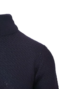 Outlet Maglia Dolcevita con Tramatura / Uomo Maglieria