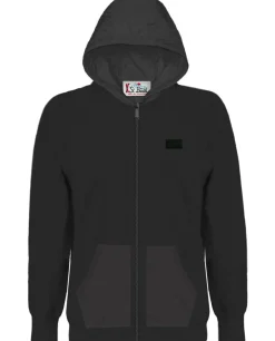 Hot Maglia Full Zip con Cappuccio in Tessuto Tecnico / Uomo Maglieria