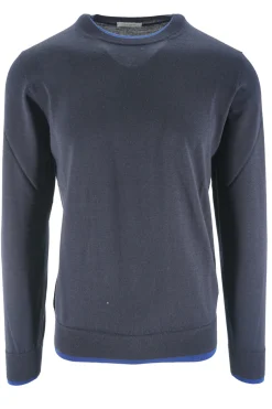 Maglia Girocollo con Dettaglio a Contrasto / Uomo Maglieria
