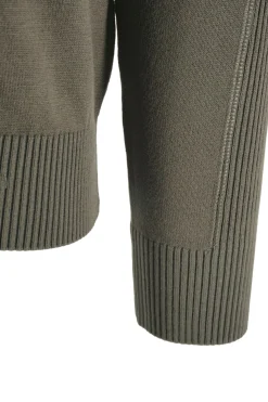 Hot Maglia Girocollo con Dettagli a Costine / Uomo Maglieria