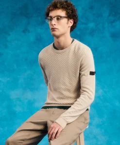 Online Maglia Girocollo con Logo / Uomo Maglieria