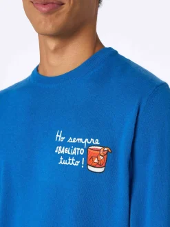 Outlet Maglia Girocollo con Stampa / Uomo Maglieria
