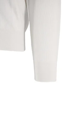 Hot Maglia Girocollo con Tramatura / Bianco Uomo Maglieria