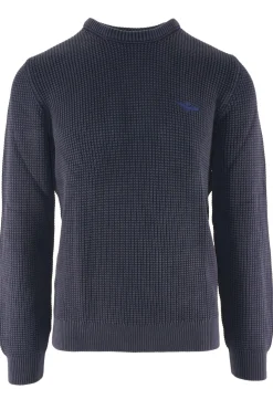 Outlet Maglia Girocollo con Tramatura / Uomo Maglieria