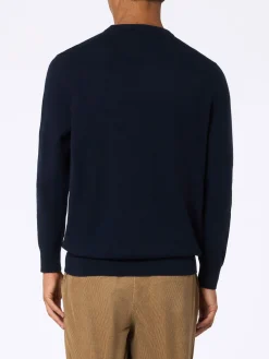 Outlet Maglia Girocollo in Lambswool / Uomo Maglieria
