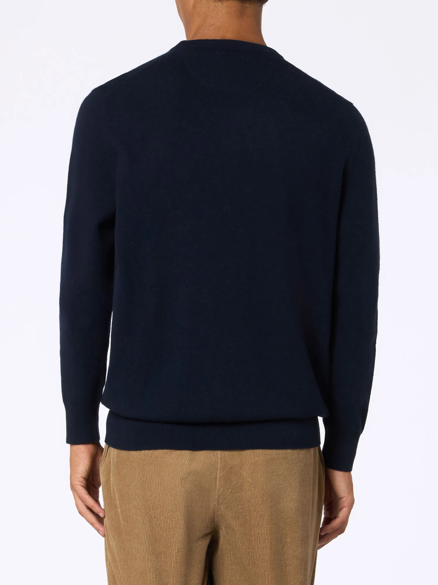 Outlet Maglia Girocollo in Lambswool / Uomo Maglieria