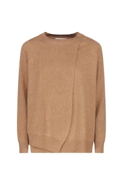 Hot Maglia Girocollo in Lana / Beige Donna Maglieria
