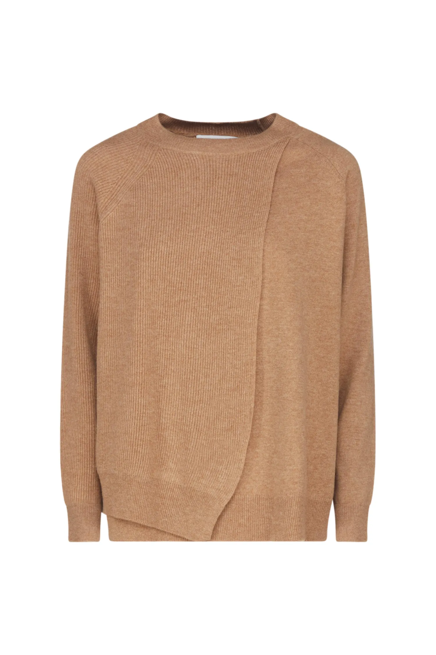 Hot Maglia Girocollo in Lana / Beige Donna Maglieria