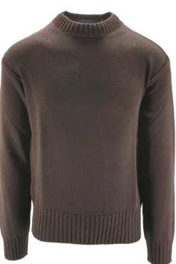 Online Maglia Girocollo in Misto Lana / Uomo Maglieria