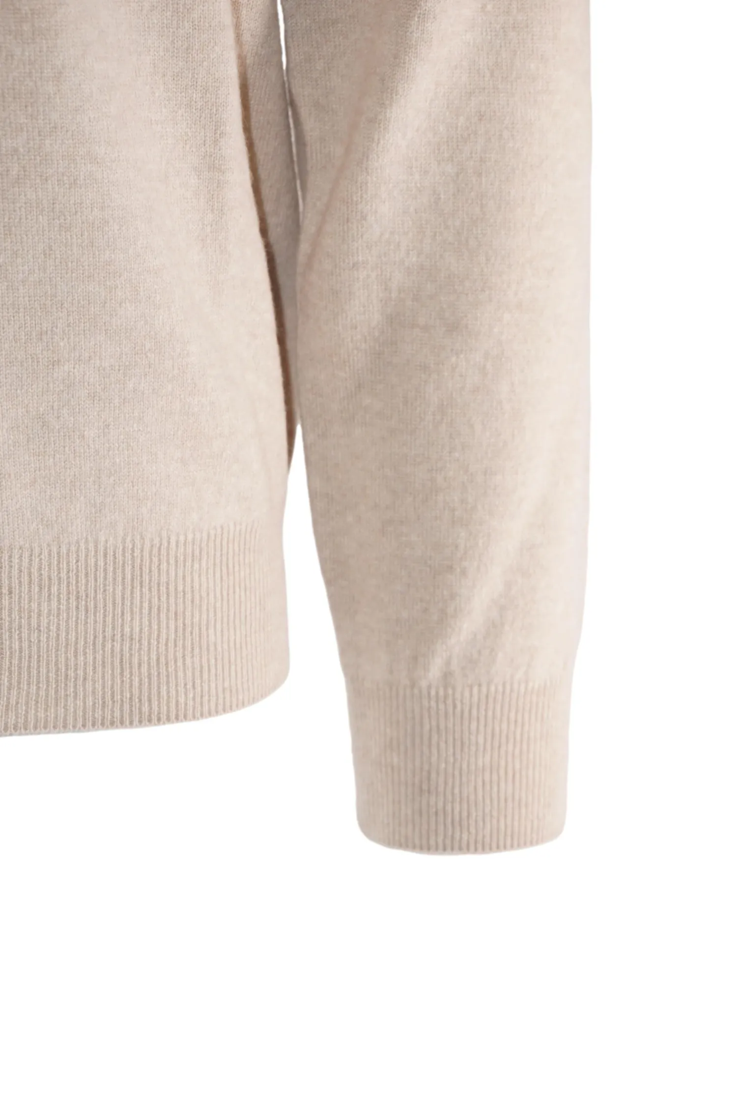 Maglia Girocollo in Misto Cashmere / Beige Uomo Maglieria