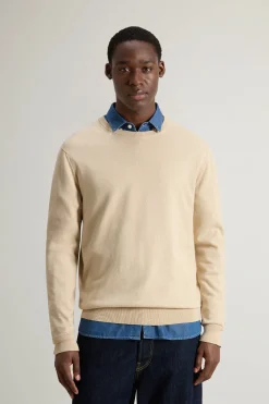 New Maglia Girocollo in Puro Cotone / Uomo Maglieria