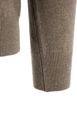 Online Maglia Girocollo in Puro Cashmere / Tortora Uomo Maglieria