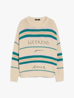 Clearance Maglia in Cotone con Ricamo / Donna Maglieria