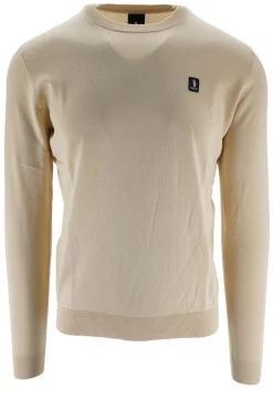 Clearance Maglia in Filo di Cotone con Logo / Uomo Maglieria