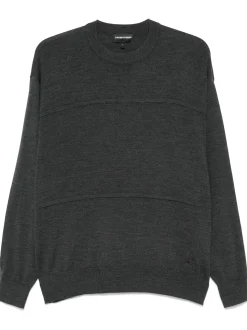 Sale Maglia in Lana con Inserti / Uomo Maglieria