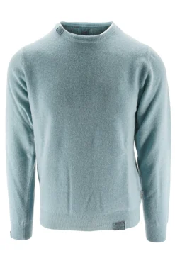 Maglia in Lana con Tintura a Freddo / Azzurro Uomo Maglieria