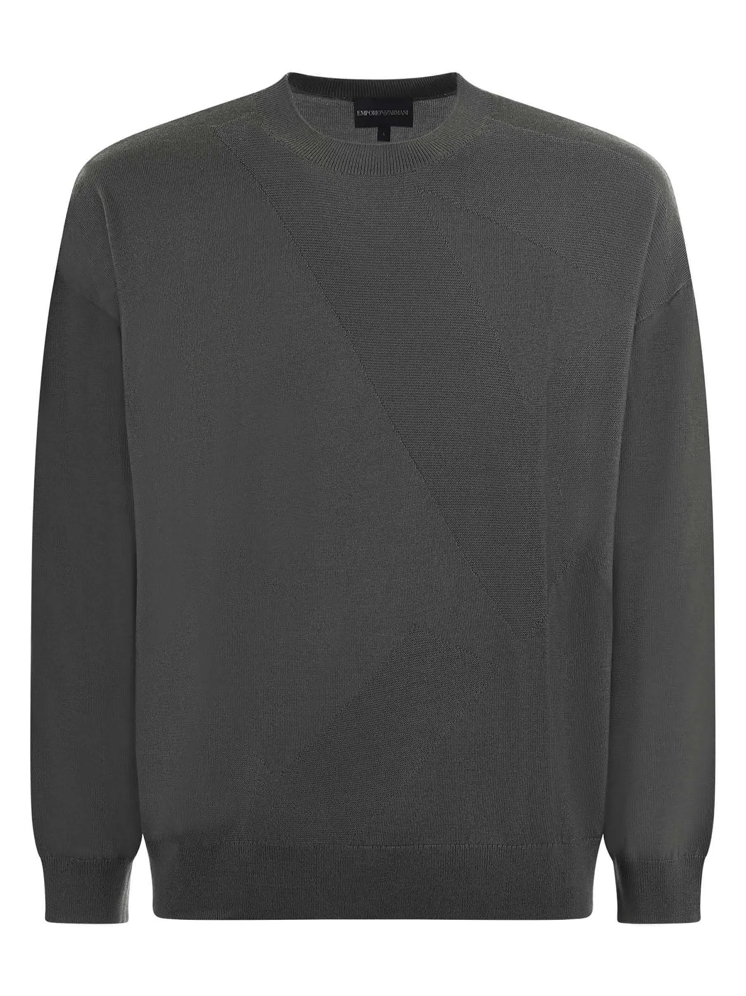 Discount Maglia in Misto Lana con Tramatura / Uomo Maglieria