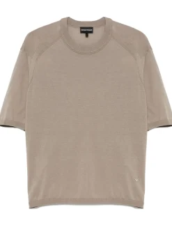 Clearance Maglia in Misto Lyocell Punto Rasato / Uomo T-shirt