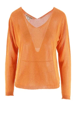 Online Maglia in Viscosa con Scollo a V / Donna Maglieria