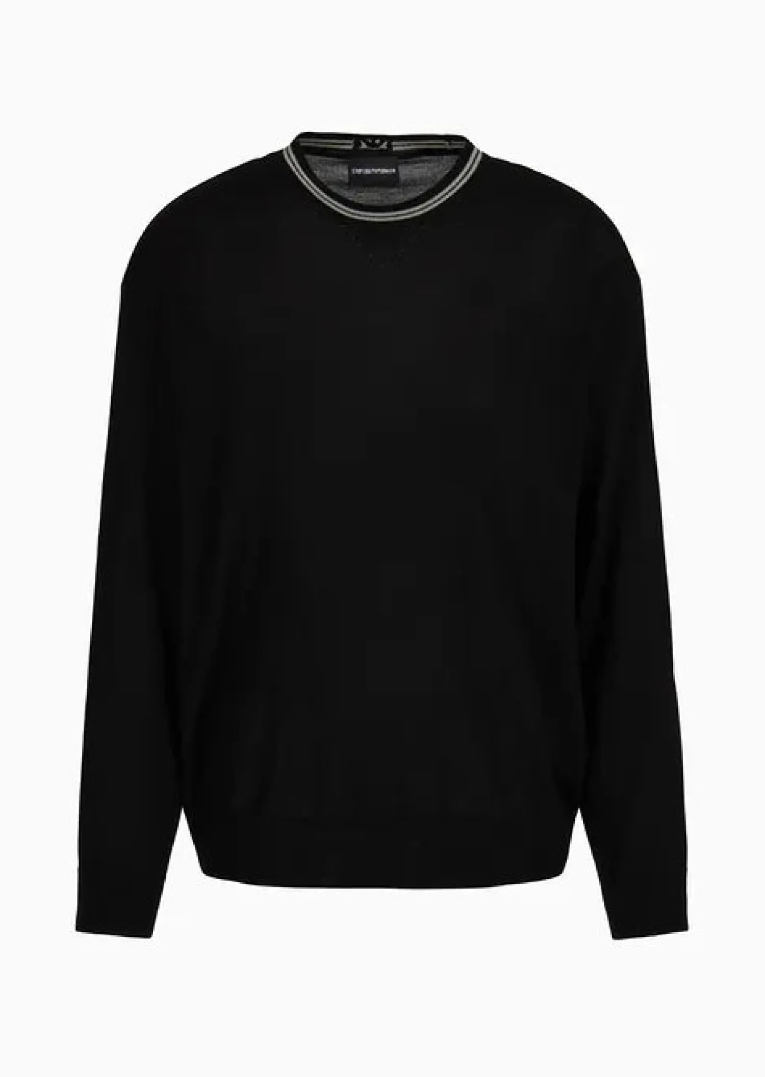 Hot Maglione in Lana Rasata con Logo / Uomo Maglieria