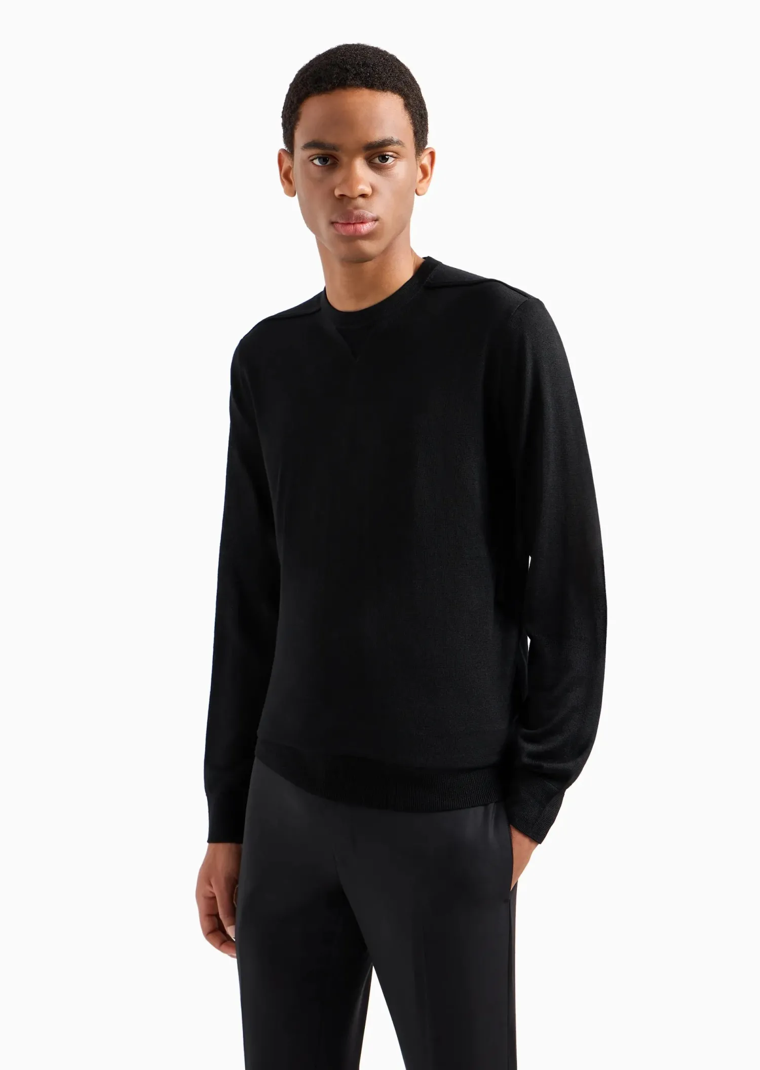 Clearance Maglione in Misto Lana e Lyocell / Uomo Maglieria