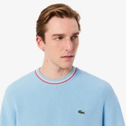 Maglione Leggero in Crepe di Cotone / Uomo Maglieria