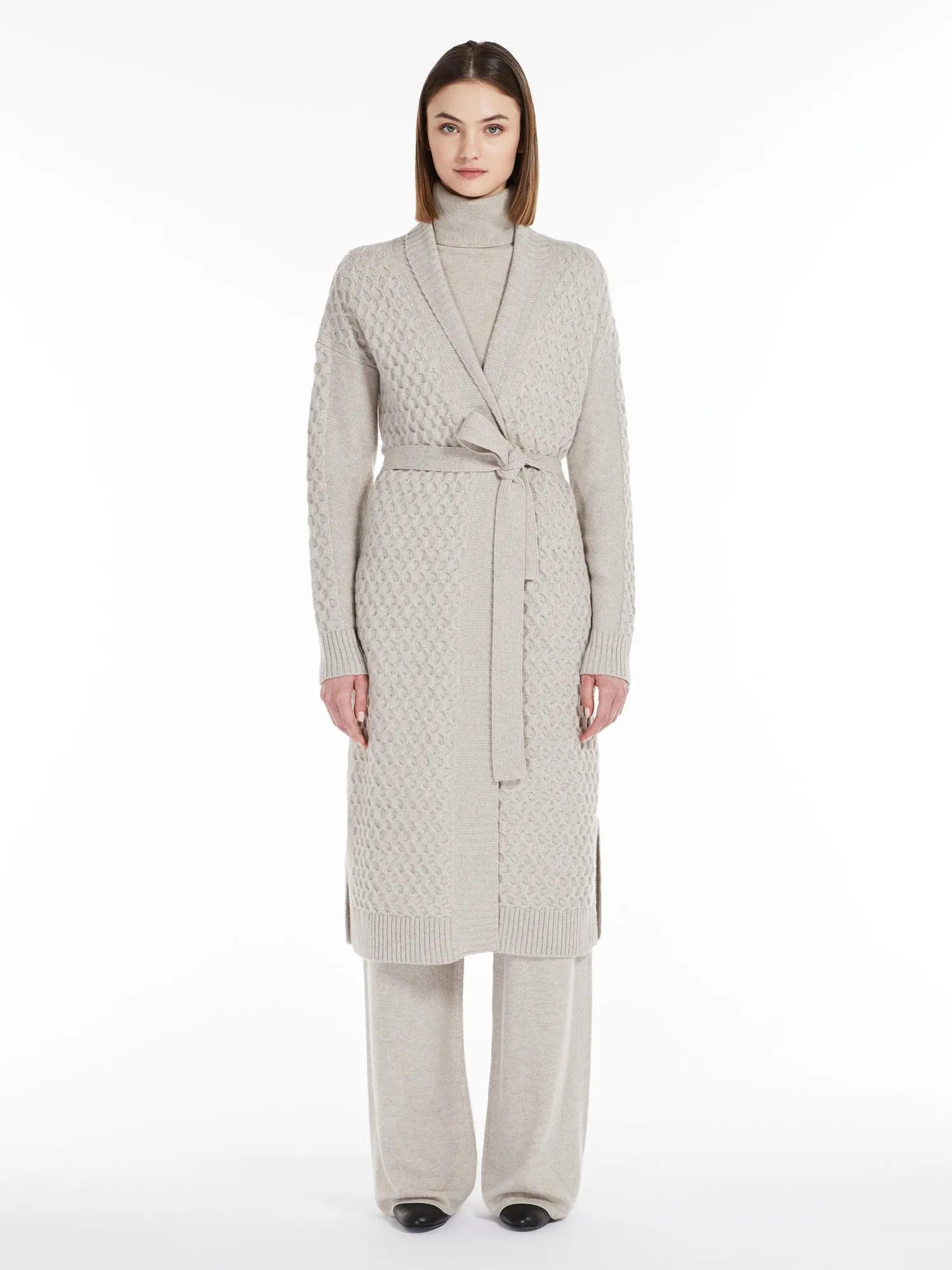 Sale Maxi Cardigan in Lana e Cachemire / Donna Maglieria