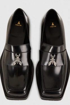 Clearance Mocassini con Punta Quadrata in Pelle / Donna Scarpe Basse