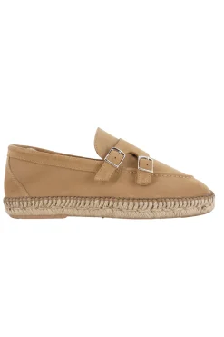 Clearance Mocassino in Camoscio con Doppia Fibbia / Uomo Scarpe Basse