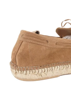 Hot Mocassino in Camoscio con Suola in Corda / Uomo Scarpe Basse