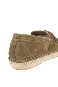Discount Mocassino in Camoscio con Suola in Corda / Uomo Scarpe Basse
