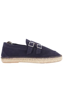 Online Mocassino in Camoscio con Doppia Fibbia / Uomo Scarpe Basse