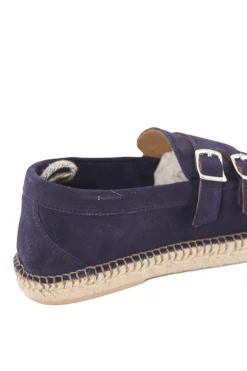 Online Mocassino in Camoscio con Doppia Fibbia / Uomo Scarpe Basse