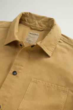 New Overshirt in Canvas di Puro Cotone / Uomo Camicie