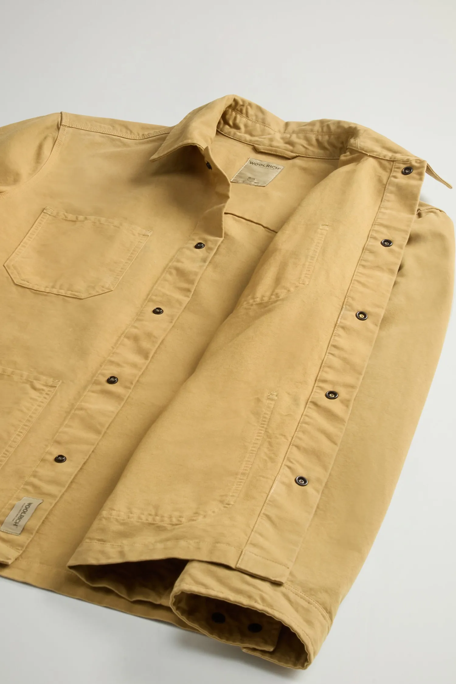 New Overshirt in Canvas di Puro Cotone / Uomo Camicie
