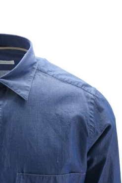 Best Overshirt in Denim con Bottoni / Blu Uomo Camicie