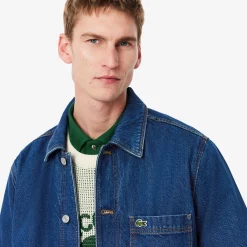Overshirt in Denim di Cotone Pesante / Uomo Camicie