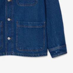 Overshirt in Denim di Cotone Pesante / Uomo Camicie