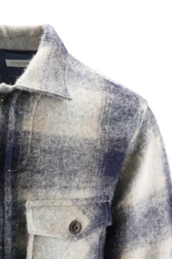 New Overshirt in Lana con Fantasia / Uomo Camicie