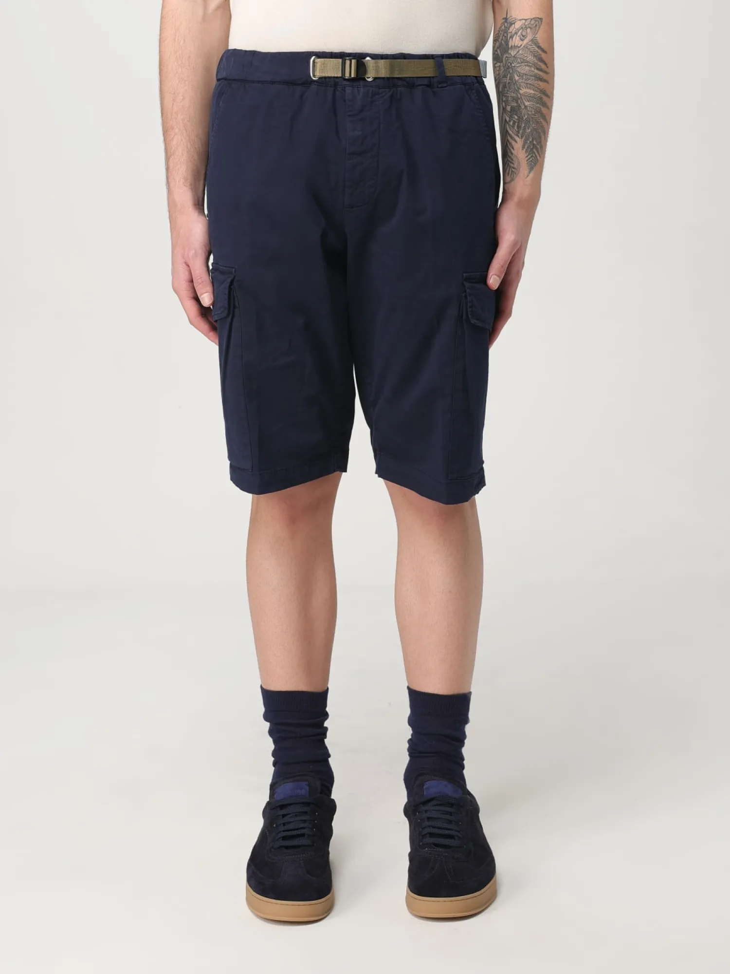 New Pantaloncino Cargo in Cotone / Uomo Pantaloncini