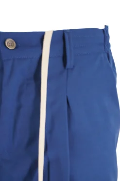 Best Pantaloncino in Cotone con Coulisse / Blu Uomo Pantaloncini