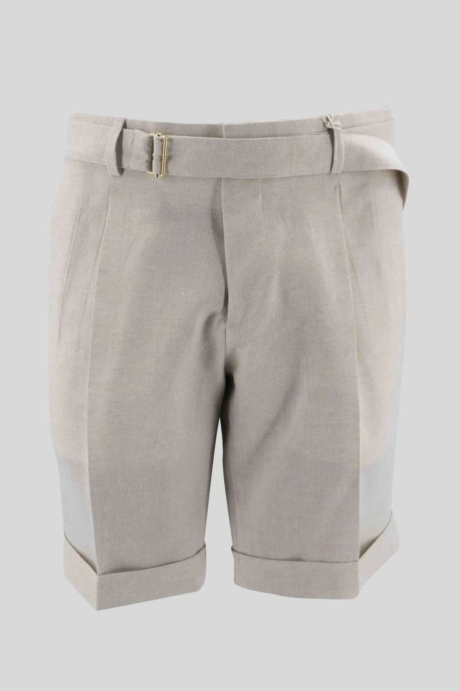 Hot Pantaloncino in Lino con Cintura / Uomo Pantaloncini