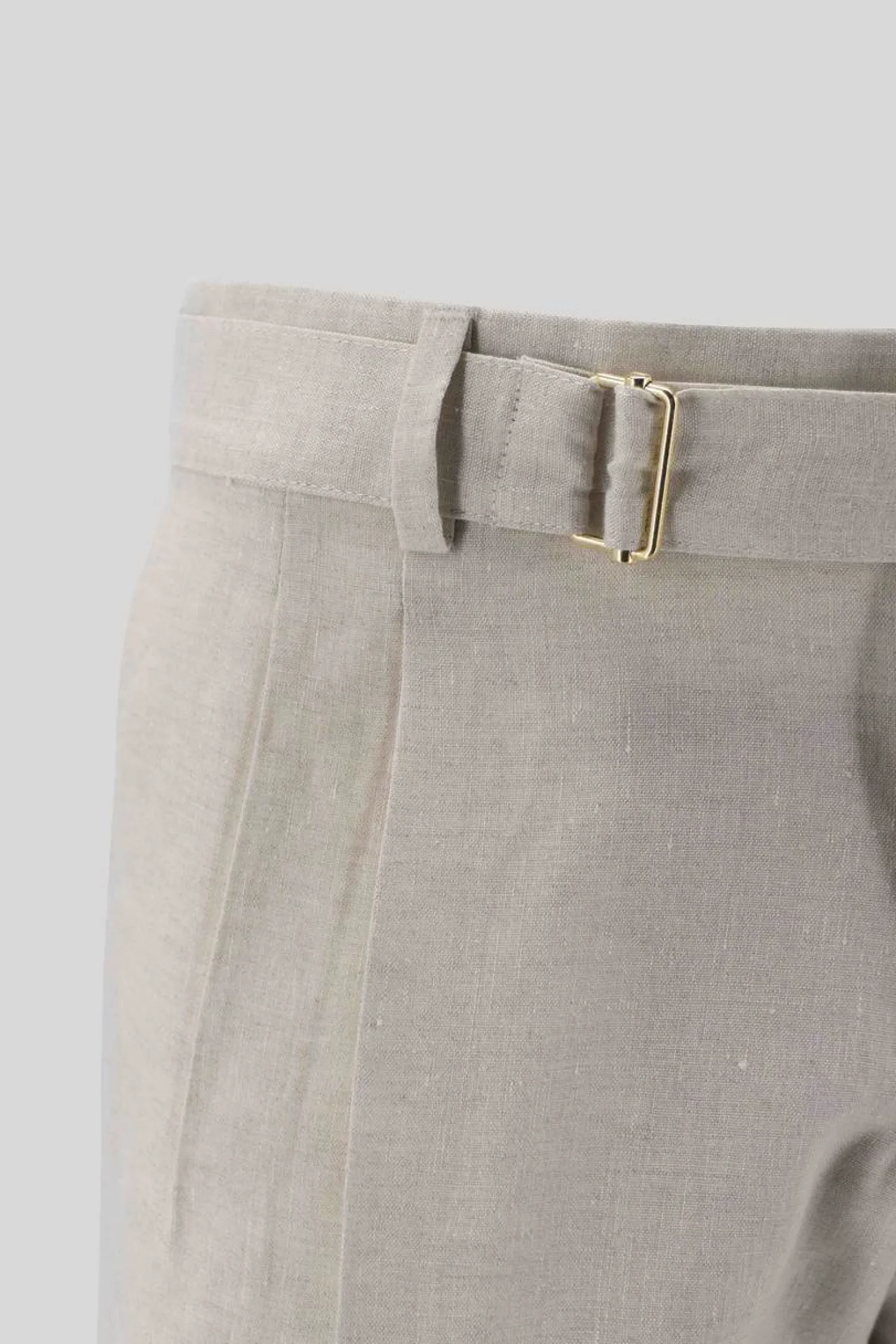 Hot Pantaloncino in Lino con Cintura / Uomo Pantaloncini