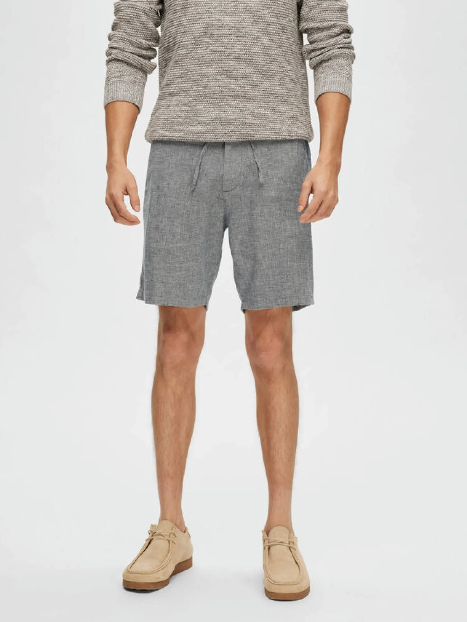 Discount Pantaloncino in Misto Lino / Uomo Pantaloncini